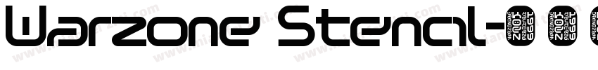 Warzone Stencil字体转换